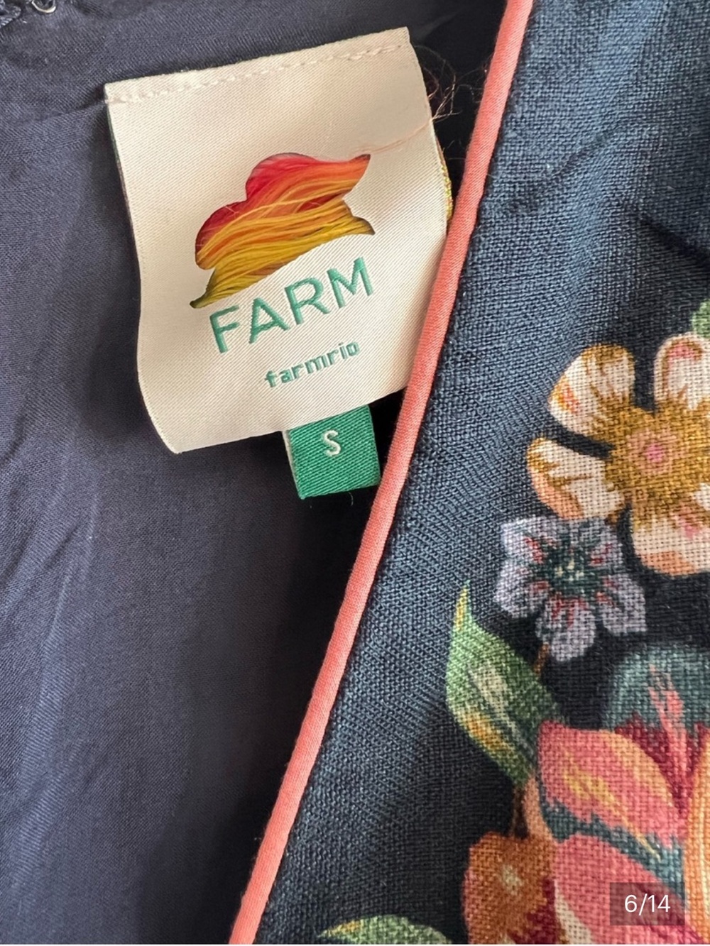 Farm Rio Maira Floral Midi Dress - S- EUC - Picture 2 of 13